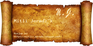 Mitli Jermák névjegykártya